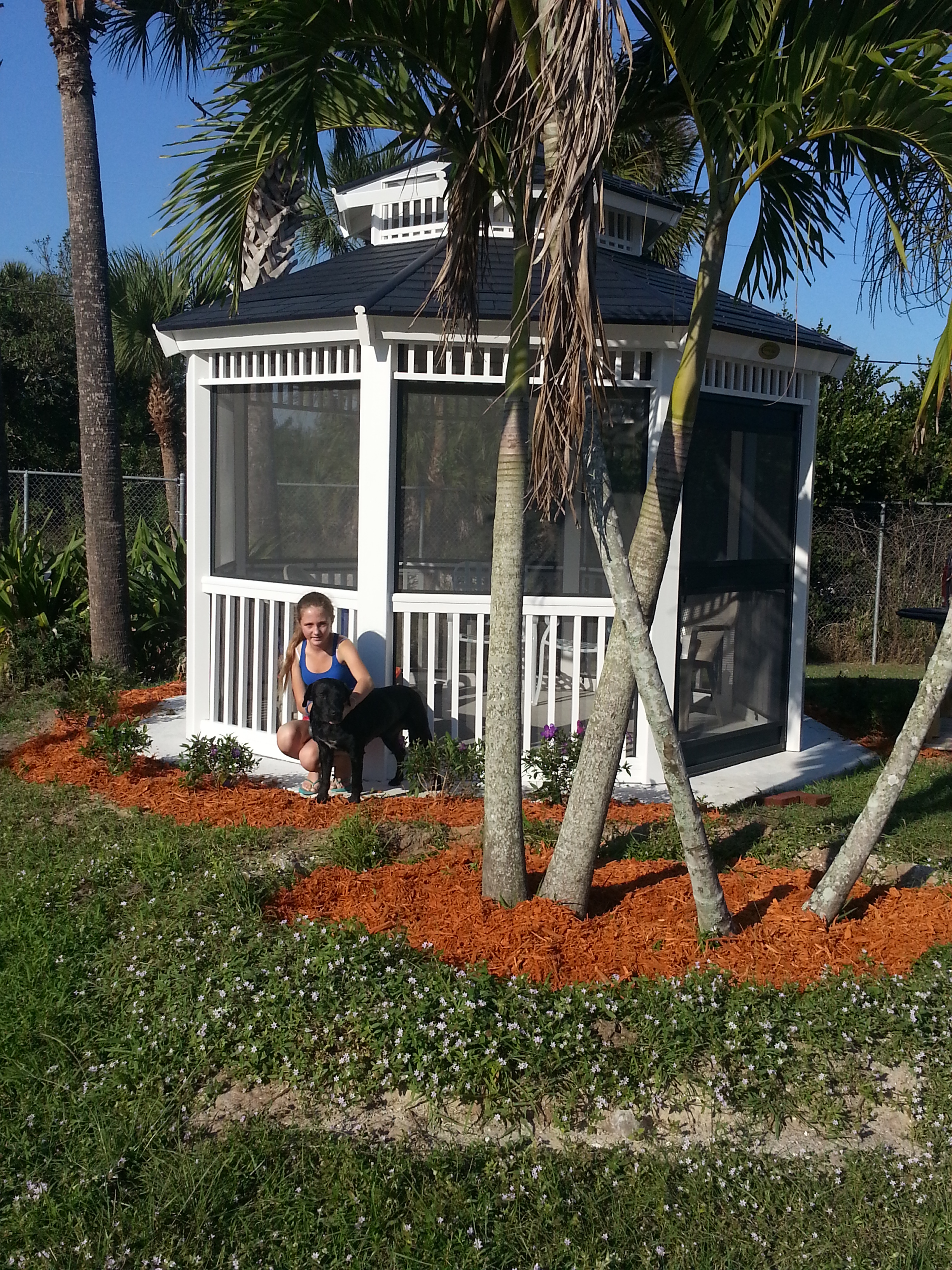 Amber raised $4400 for BDRR to have a Gazebo built on property April 2013